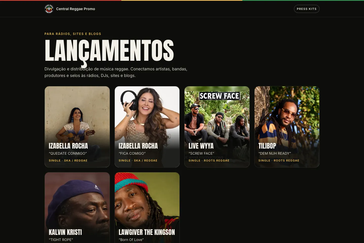 Site Central Reggae Promo