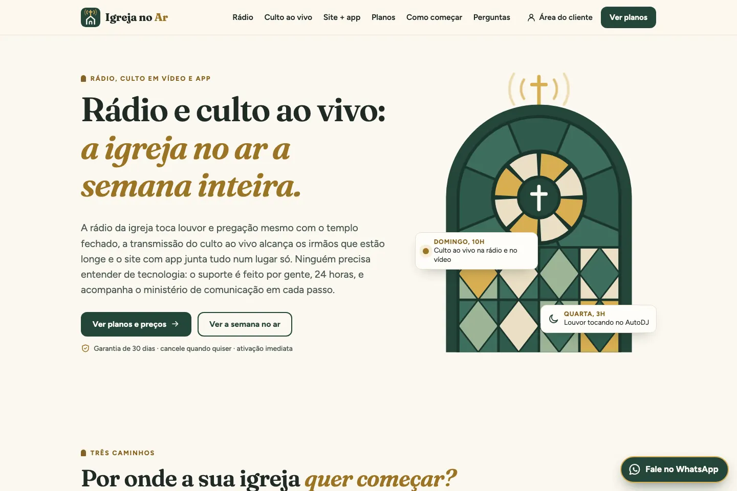 Site Igreja no Ar